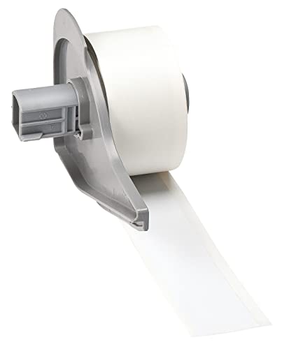 Brady All Weather Permanent Adhesive Vinyl Label Tape for M710 and BMP71 Printers - 1" x 50', White. M7C-1000-595-WT