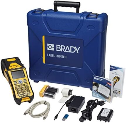 Brady M610 Bluetooth Handheld Label Maker with Hard Case (M610-B-KIT). Durability Meets The widest Range of Data Entry Options. Replaces BMP61-W,Yellow/Gray