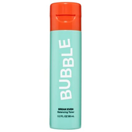 Bubble Skincare Break Even pH Balancing Toner for Oily Skin - Niacinamide + Green Tea Toner - Soothe Skin and Promote Even Texture Through Plant-Based, Exfoliating Skincare (100ml)