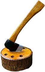 CESTINOS personalized pen holder with wooden axe, pencil holder, desk organizer, office decor, supplies organizer, desk accessories, desk accessories & workspace organizers, home desk decor