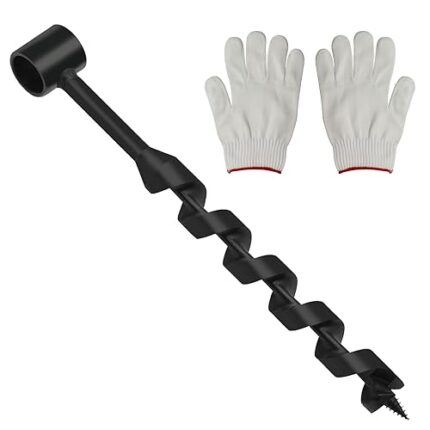 CHGJ 1” x 12” Scotch Eye Hand Auger Wood Drill Bit - Bushcraft Backpack Furniture Making Settlers Wrench Camping Shelter - Addition Tool to Survival and Camping Gear Packs