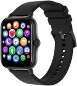 CHOKOVIE Smart Watch for iPhone Android, 1.69 inch Touch Screen Fitness Tracker Smartwatch, Heart Rate, Blood Pressure, Sleep Monitor, Pedometer, IP68 Waterproof Activity Tracker for Men Women, Black