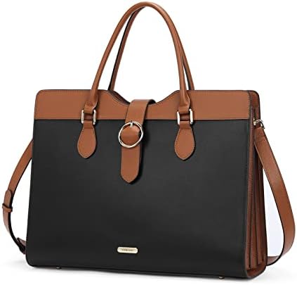 CHOLISS Briefcase for Women,15.6" Laptop Work Tote,Leather Women's Work Handbags Detachable Adjustable Strap