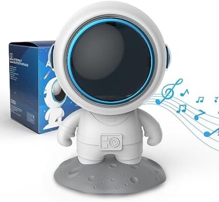 COMFIER Cute Cartoon Astronaut Bluetooth Speaker,Small Portable Wireless Speaker with TWS Pairing,Loud Stereo Sound, Decor for Home/Party/Outdoor/Beach,Fashion Style Bedroom Office Desk for boy&Girl