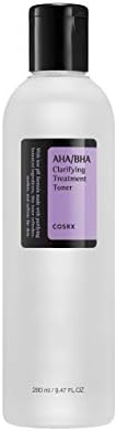 COSRX AHA/BHA Treatment Toner, Facial Exfoliating Spray for Whiteheads, Pores, and Uneven Skin, 9.47 fl.oz/ 280ml, Not Tested on Animals, No Parabens, No Sulfates, No Phthalates, Korean Skincare
