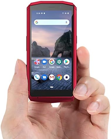 CUBOT Pocket 4 inch Smartphone Without Contract, Android 11 Mobile Phone, 4GB + 64GB, 128 GB Expandable, 3000mAh Battery, 16MP + 5MP Camera, 4G Dual SIM NFC, GPS, Face ID, Red