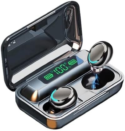 CZRXLLGD New Wireless Earbuds Bluetooth 5.0 Headset, IPX7 Waterproof, LED Battery Display auriculares,140 Hours Play time with Charging Box, 3D Stereo Audio Full Touch Screen Headset with Microphone