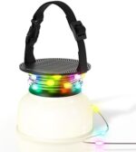 Camping Lantern Solar String Lights, Camping Lighting 16.4FT 3 Color Modes IP65 Waterproof, Tent Outdoor Camping Gear with Rechargeable Emergency for Camping, Patio, Backyard, Festival Essentials