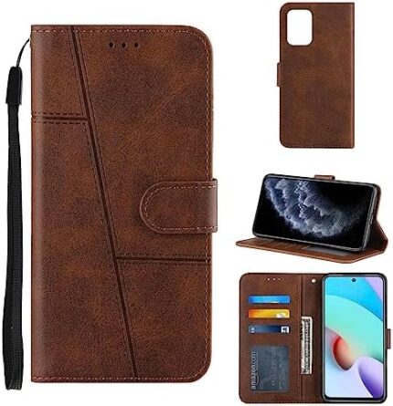 Case for Infinix Note 30 Pro Cover,Case for Infinix Note 30 Pro X678B PU Leather Flip Stand with Card Pack Phone Cases Cover Brown