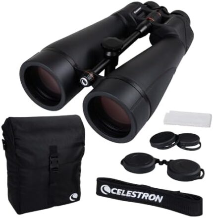 Celestron – SkyMaster Pro ED 20x80 Binocular – Astronomy Binocular with ED Glass – Large Aperture for Long Distance Viewing – Fully Multi-coated XLT Coating – Tripod Adapter and Carrying Case Included