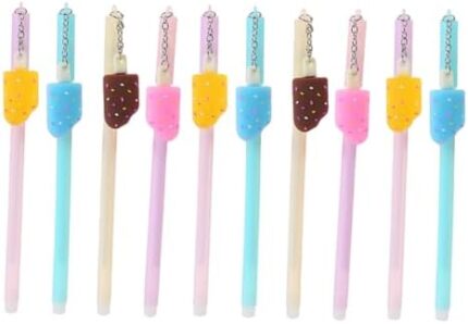 Ciieeo 20 Pcs gel pen gel ink pen neutral pens gift pen graffiti pens pene de scrapbooking pens craft pens Marker Pens Plastic Pens ice cream Stationery pendant chocolate office
