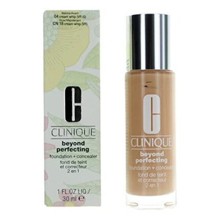 Clinique Beyond Perfecting Foundation + Concealer - Lightweight, Moisturizing Makeup (Creamwhip)