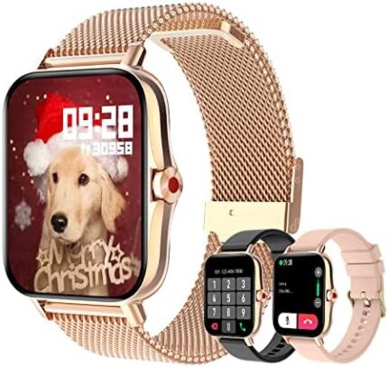 Colesma Women Smart Watch, Fitness Tracker with Heart Rate/Blood Pressure/Sleep Monitor 1.69" HD Full Touch Screen Smartwatch with Text and Call for iPhone Android Reloj Inteligente IP67 Waterproof