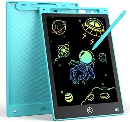 Colorful 10 inch LCD Writing Tablet，Erasable Reusable Electronic Drawing Pads，Educational Birthday Gift for 3 4 5 6 7 8 Years Old Kids Girls Boys (Blue)