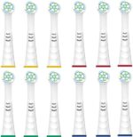 Compatible with Oral-B iO 3/4/5/6/7/8/9/10 Series Ultimate Clean Electric Toothbrush Replacement Brush Heads,12 Pack,White