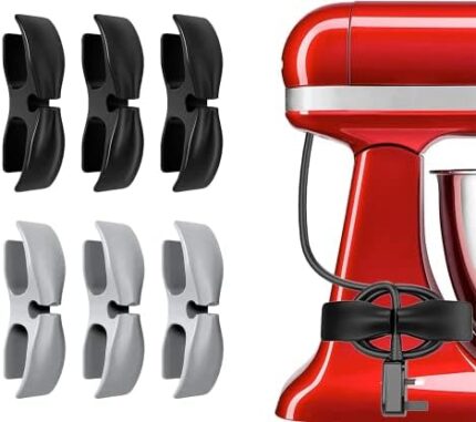 Cord Organizer for Home Kitchen Appliances - 6pack Kitchen Gadgets 2023 Cord Holder Cord Hider for Appliances Useful Home Essentials Gadgets Kitchen Must Have Appliance Accessories for Countertop