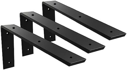 Countertop Support Bracket 3 Pack 20 inch Heavy Duty Granite Countertop Bracket 20" x 8" x 2 1/2" Shelf L Bracket Mantel Corbels for Quartz/Granite/Wood/Concret/ Laminate Countertops