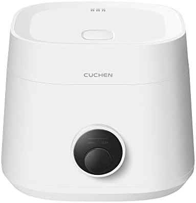 Cuchen CRE-D0601W Rice Cooker 6 Cup and Warmer, Detachable Clean Cover, Nonstick Inner Pot, White