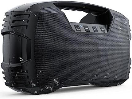 DBSOARS Bluetooth Speaker, Portable Wireless IPX7 Waterproof Speakers, 40W Stereo Sound, Deep Bass, 32H Playtime, Outdoor Speaker with Handle, TWS Pairing, Built-in Power Bank, for Pool, Beach, Party