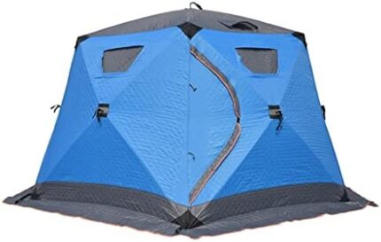 DLOETT Ice Fishing Tent Winter Fishing Tent Camping Thickened Cotton Tent Outdoor Cold Winter Fishing Field Fishing Tent