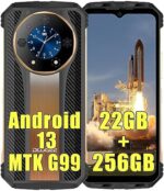 DOOGEE S110 4G Rugged Smartphone Unlocked, MTK G99 Android 13 22GB+256GB Waterproof Cell Phone, 6.58" FHD+ 120Hz, 10800mAh 66W, 50MP+32MP+24MP Night Vision Rugged Phone, Dual SIM/OTG/GPS/NFC, Gold
