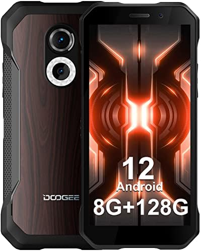 DOOGEE S61 PRO Rugged Smartphone (2022) - 20MP Night Vision Unlocked Android Phones - Android 12-8GB+128GB - IP68 Waterproof Rugged Phone Outdoor- 5180mAh Battery - 6.0" IPS HD- Dual SIM 4G - NFC