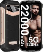 DOOGEE V MAX (2023) 5G Rugged Smartphone, 22000mAh 20GB+256GB Rugged Phones Unlocked,120Hz 6.58" Rugged Cell Phone, Dual Speakers, 108MP Main Camera, Night Vision,IP68 Waterproof Phone NFC, OTG