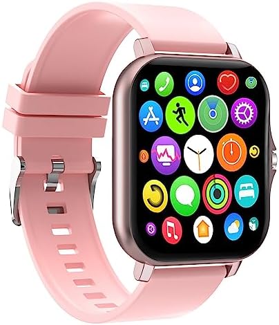 DOVIICO Smart Watch, Upgraded Fitness Full Touch Screen Smart Watch for iOS/Android Phones with Real Time Heart Rate Monitor, Blood Pressure/Oxygen Tracker with Smart Watches for Women Men