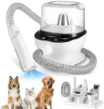 DOVSCA Dog Grooming Vacuum for Shedding & Pet Grooming Vacuum 2.8L Dust Cup Dog Grooming Kit 7 in 1 Pet Grooming Tools Deshedding Vacuum for Dogs with Pet Clipper Nail Grinder