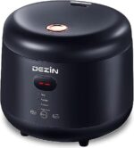 Dezin Rice Cooker 4 Cups Uncooked, Small Rice Cooker Steamer with Removable Nonstick Pot, BPA Free, Keep Warm & 24 Hours Time Delay Function, Mini Rice Cooker for Rice, Simmering, Grain, Oatmeal, Quinoa
