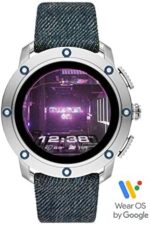 Diesel On Men's Axial Stainless Steel Touchscreen Smartwatch with Speaker, Heart Rate, GPS, NFC, and Smartphone Notifications
