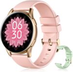 Dirrelo Smart Watches for Women, 2022 Smart Watch Compatible with iPhone Samsung Android Phones, IP68 Waterproof Smartwatch with Blood Oxygen/Heart Rate Monitor/Sleep Tracker, Pink & Mint Green