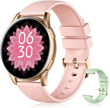 Dirrelo Smart Watches for Women, 2022 Smart Watch Compatible with iPhone Samsung Android Phones, IP68 Waterproof Smartwatch with Blood Oxygen/Heart Rate Monitor/Sleep Tracker, Pink & Mint Green