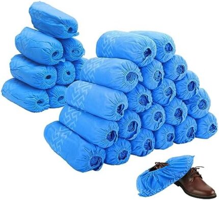 Disposable Boot & Shoe Covers 300 Pack (150 Pairs) Non-Slip, Durable, Indoor Protect Your Home, Floors and Shoes