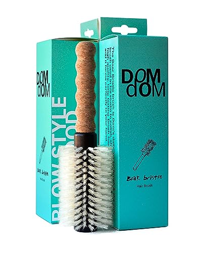 Dom Dom Medium Round Boar Bristle Hair Brush