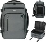 ECOHUB 16'' Travel Backpack For Women Men Airline Approved Personal Item Travel Bag Travel Essentials Laptop Backpack Casual Daypack Small Hiking Backpack Lightweight Waterproof Backpack, Grey