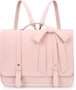 ECOSUSI Briefcase for Women Messenger Backpack PU Leather 14 inch Laptop Bag Satchel Computer Bag for College Business Travel