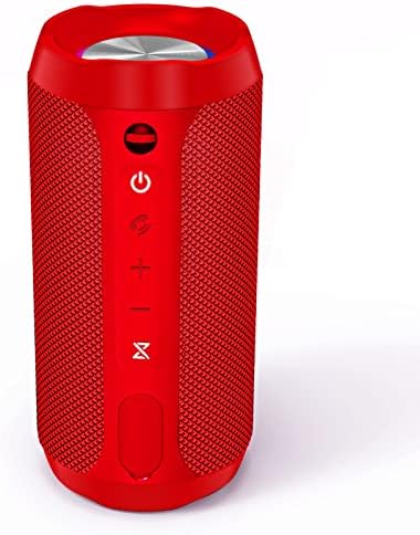 EDUPLINK Portable Bluetooth Speaker,IPX7 Waterproof, TWS Pairing, 20W Output, Wireless Stereo Sound, 20-Hour Playtime, Type C Charging, Ideal for Outdoor, Beach and Home - Red