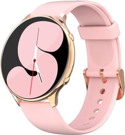 EIGIIS Smart Watch for Women 2023 HD Smartwatch for iPhone and Android Phones 3ATM Waterproof Fitness Watch with Heart Rate Blood Oxygen Temperature Monitor Sleep Tracker Pedometer