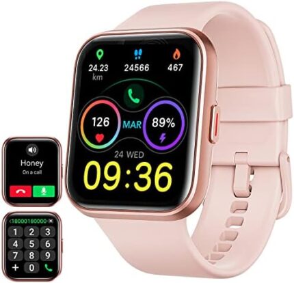 ENOMIR Smart Fitness Watch for Men Women(Answer/Make Call), Alexa Built-in, with Heart Rate SpO2 Sleep Monitor 100 Sports 5ATM Waterproof Activity Trackers and Smartwatches for iOS&Android Phones