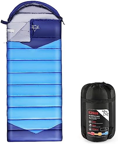 ETGLCOZY Sleeping Bags for Adults Kids Camping Backpacking, 3 Season Warm & Cool Weather, Lightweight Compact Camping Gear Must Haves Hiking Essentials Sleep Accessories