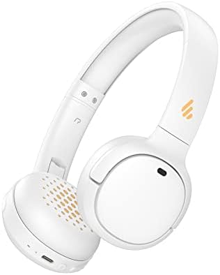 Edifier WH500 Wireless On-Ear Headphones – Bluetooth V5.2 Lightweight and Foldable Headphones with 40-Hours Music Playtime – Personalize EQ -Fast Charging (White)