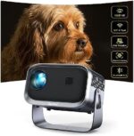 [Electric-Focus] Projector, Sovboi Mini Portable Projector 1080P FHD, Outdoor Projector With 5G WiFi and Bluetooth, 15000 Lumens, ±45° Keystone Correction, Home Theater Projector, Latest Model VB6