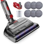 Electric mop Head for Dyson v7 v8 v10 v11 v15Vacuum Cleaner,Wet vacuum cleaner for furniture with detachable water tank and six reusable mop pads.