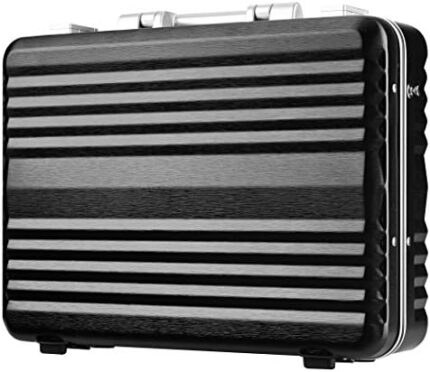 Enkloze X Carbon Briefcase 17" 100% PC TSA Approved Zipperless (Matte Black)