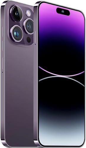 ExAchat A14 Cell Phone Unlocked, 6.82" FHD+ Display Android Smartphone 5G, 72MP Camera 6800mAh 4GB+128GB Dual SIM with Headset/GPS Fingerprint/Face ID