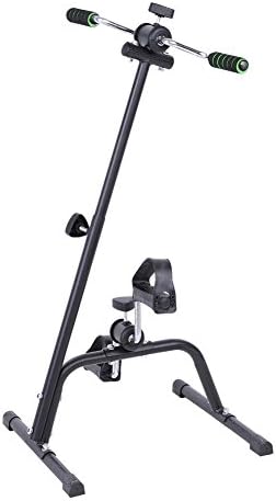 Exercise Bike, Adjustable Pedal Exerciser Bicycle Hand Arm Leg Peddler Indoor Cycling Fitness Equipment with Non-slip Feet Pad and Pedal for Seniors Elderly Home Gym Total Body Workout
