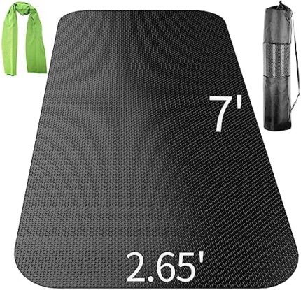 Exercise Equipment Mat - Treadmill Mat, Exercise Bike Mat, Fitness Mat, Elliptical Mat, Jump Rope Mat, Yoga Mat, Gym Mat Use on Hardwood Floors Protection…