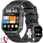 FOXBOX Smart Watch with Metal Band for Men, 1.96" Smartwatch with 24/7 Heart Rate, Blood Pressure, SpO2, Sleep Monitor for iOS Android, 100+ Sports Modes, Bluetooth Call, IP68, 300 Watch Faces