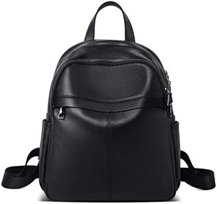 FOXLOVER Leather Backpacks for Women, Genuine Leather Ladies Fashion Rucksack